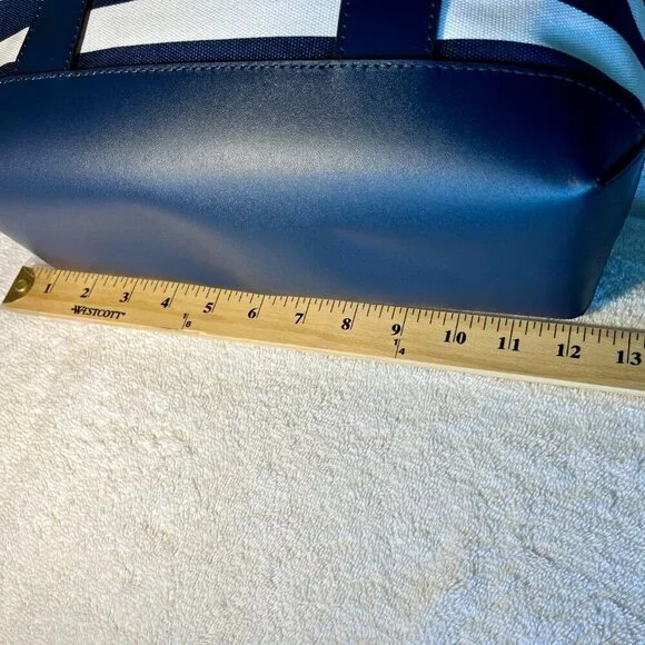 Michael Kors Fulton Striped Canvas Navy & White  Glamorous  Tote NWOT - Picture 8 of 12